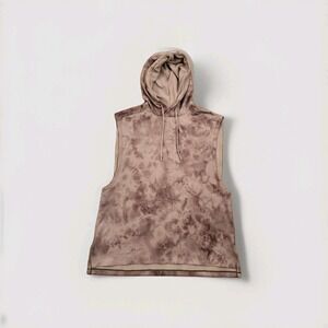 Lululemon Breaking Bounds Hoodie Sleeveless Men L Diamond Dye Rhino Grey